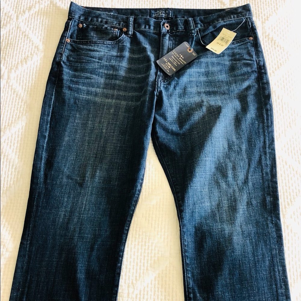 New Lucky Brand Men’s Jeans, size 38/32, paid $99